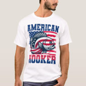 Amerikanischer Hook oder Fischereistolz T-Shirt (Vorderseite)