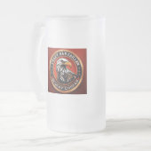 Amerikanischer Horst Mattglas Bierglas (Vorderseite Links)