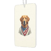 Amerikanischer Hund Golden Retriever Vintage T-Shi Autolufterfrischer (Links)