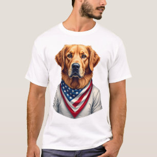 Amerikanischer Hund Golden Retriever Vintage T-Shi T-Shirt