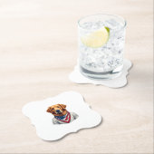 Amerikanischer Hund Golden Retriever Vintage T-Shi Untersetzer (Vor Ort)