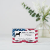 amerikanischer Hund Visitenkarte (Stehend Vorderseite)