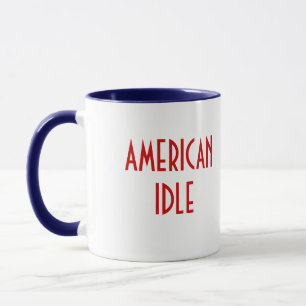 AMERIKANISCHER IDLE-BECHER m/U.S.-Flagge Tasse