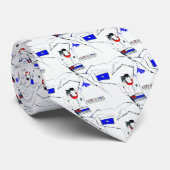 AMERIKANISCHER ISRAEL KRAWATTE (Gerollt)