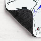 AMERIKANISCHER ISRAEL MOUSEPAD (Ecke)