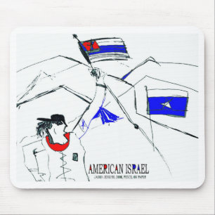 AMERIKANISCHER ISRAEL MOUSEPAD