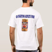 Amerikanischer Jewniversity/Go kämpfender gefilter T-Shirt (Rückseite)