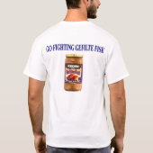 Amerikanischer Jewniversity/Go kämpfender gefilter T-Shirt (Rückseite)