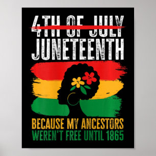 Amerikanischer Juneteenth ist mein Unabhängigkeits Poster