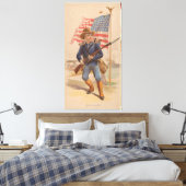 Amerikanischer Junge Leinwanddruck (Insitu (Schlafzimmer))