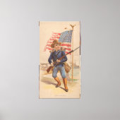 Amerikanischer Junge Leinwanddruck (Vorderseite)