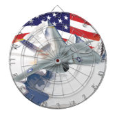 Amerikanischer Kampfflugzeug Dartscheibe (vorne)