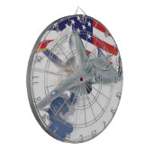 Amerikanischer Kampfflugzeug Dartscheibe (Vorderseite Links)