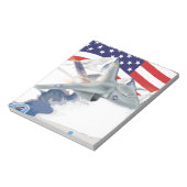 Amerikanischer Kampfjet Notizblock (Rotiert)