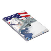 Amerikanischer Kampfjet Notizblock (Rechte Seite)