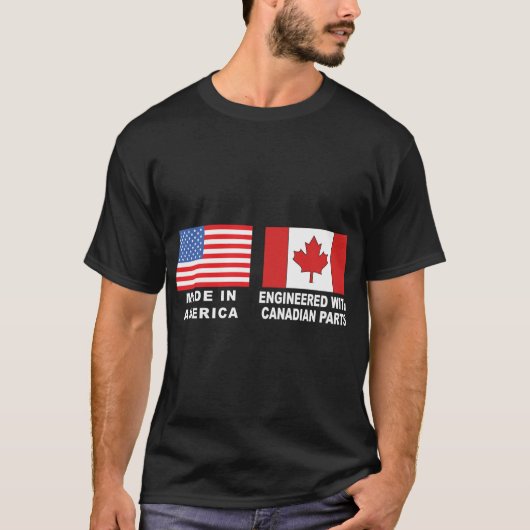 Amerikanischer kanadischer T - Shirt (Vorderseite)