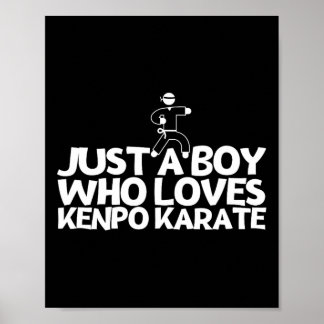 Amerikanischer Kenpo Nur ein Junge, der Kenpo Kara Poster