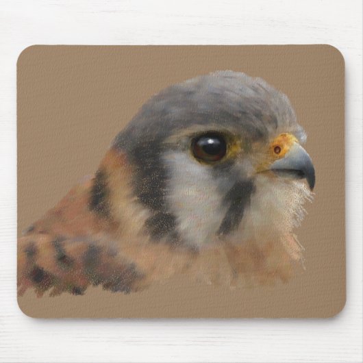 Amerikanischer Kestrel Mousepad (Vorne)