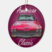 Amerikanischer Klassiker Cadillac 1960 Keramik Ornament (Links)