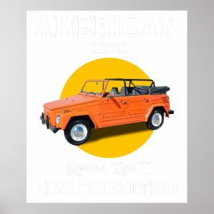 amerikanischer Klassiker echte Qualität limitierte Poster