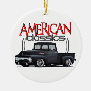 Amerikanischer Klassiker-LKW Keramik Ornament