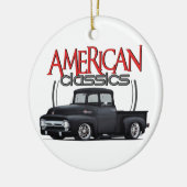 Amerikanischer Klassiker-LKW Keramik Ornament (Links)