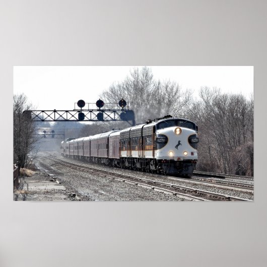 Amerikanischer klassischer Personenzug Poster (Vorne)