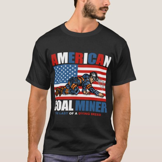 AMERIKANISCHER KOHLE T-Shirt (Vorderseite)