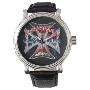 AMERIKANISCHER KOHLEN-BERGMANN ARMBANDUHR