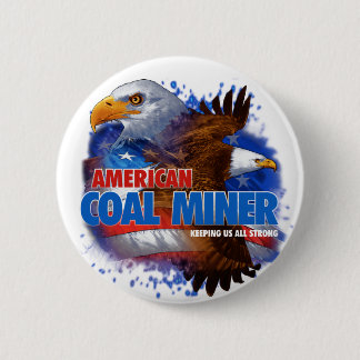 AMERIKANISCHER KOHLEN-BERGMANN BUTTON