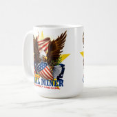 AMERIKANISCHER KOHLEN-BERGMANN KAFFEETASSE (Vorderseite Links)