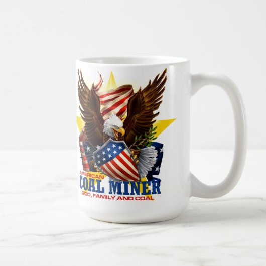 AMERIKANISCHER KOHLEN-BERGMANN KAFFEETASSE (Rechts)