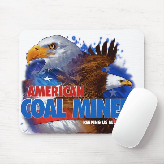 AMERIKANISCHER KOHLEN-BERGMANN MOUSEPAD (Mit Mouse)