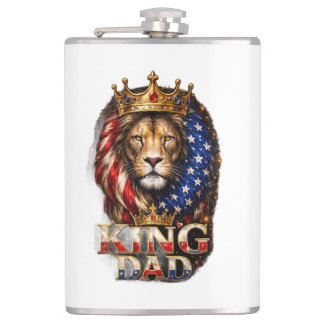 Amerikanischer König Papa  Flachmann