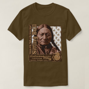 Amerikanischer Krieger "Sitting Bull" T-Shirt
