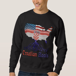 Amerikanischer Kroate wurzelt Sweatshirt