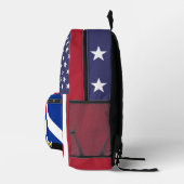amerikanischer/kubanischer Rucksack, patriotisch,  Bedruckter Rucksack (Rechts)