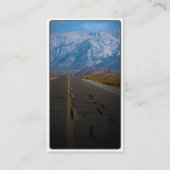 Amerikanischer LKW auf Gebirgsstraße Visitenkarte (Rückseite)