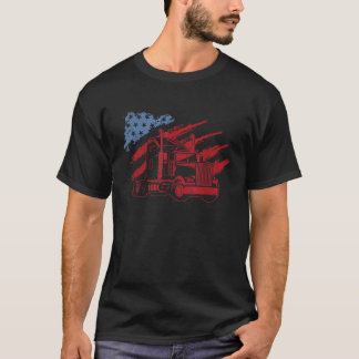 Amerikanischer LKW-Fahrer US Trucker Semi Truck T-Shirt