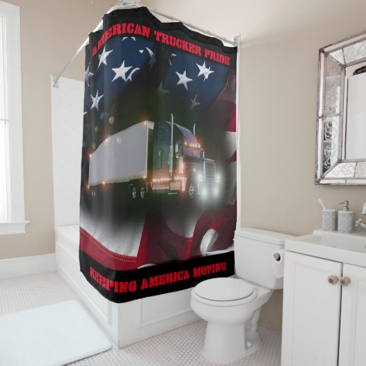 Amerikanischer LKW-Preis Duschvorhang (Beispiel)
