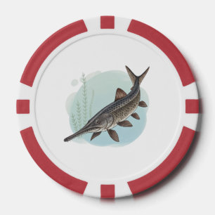 Amerikanischer Löffelstör Pokerchips