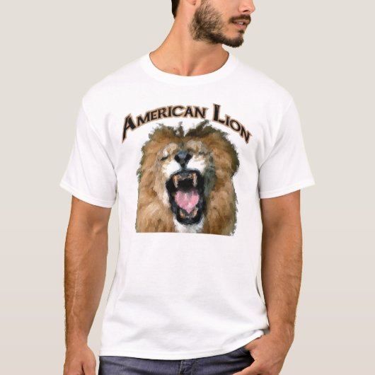 Amerikanischer Löwe T-Shirt (Vorderseite)