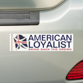 AMERIKANISCHER LOYALIST AUTOAUFKLEBER (Auf Auto)