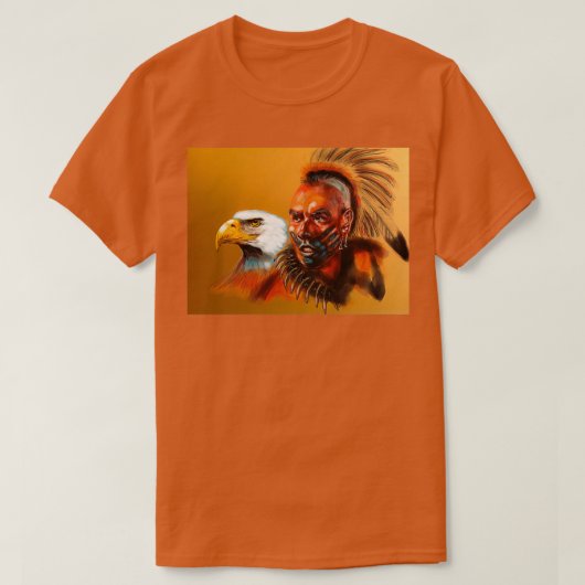 amerikanischer Magua Long T-Shirt (Design vorne)