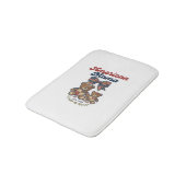 Amerikanischer Mama Patriotischer Bär Patchwork Ve Badematte (Schrägansicht)