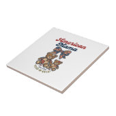 Amerikanischer Mama Patriotischer Bär Patchwork Ve Fliese (Seite)