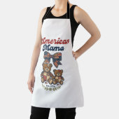 Amerikanischer Mama Patriotischer Bär Patchwork Ve Schürze (InSitu)