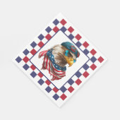 Amerikanischer moderner Adler Serviette (Ecke)