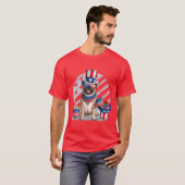 amerikanischer Mops T-Shirt (Vorne ganz)