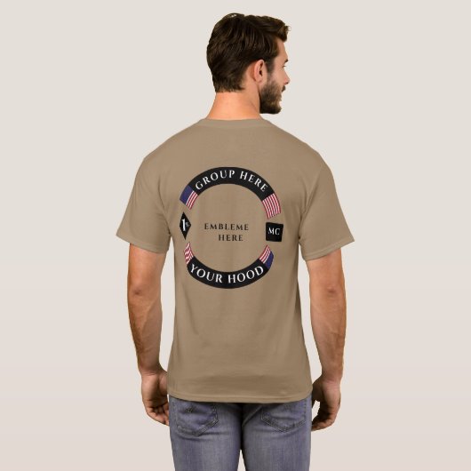 AMERIKANISCHER MOTORRADROCKER T-Shirt (Schwarz voll)